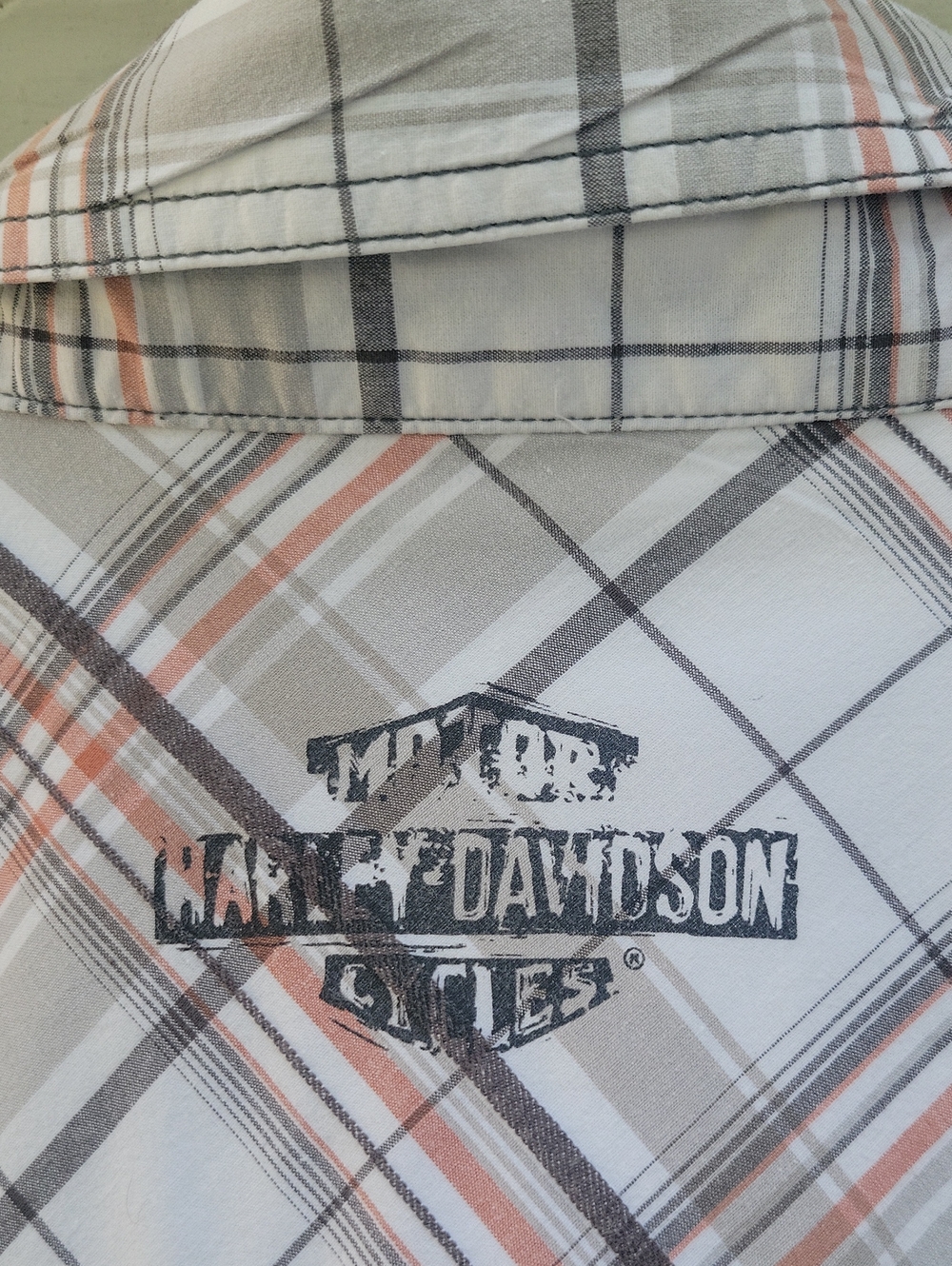 Mens Harley Davidson Genuine Motor Clothes Snap Front And Collar Sz XL Shirt - Picture 3 of 16